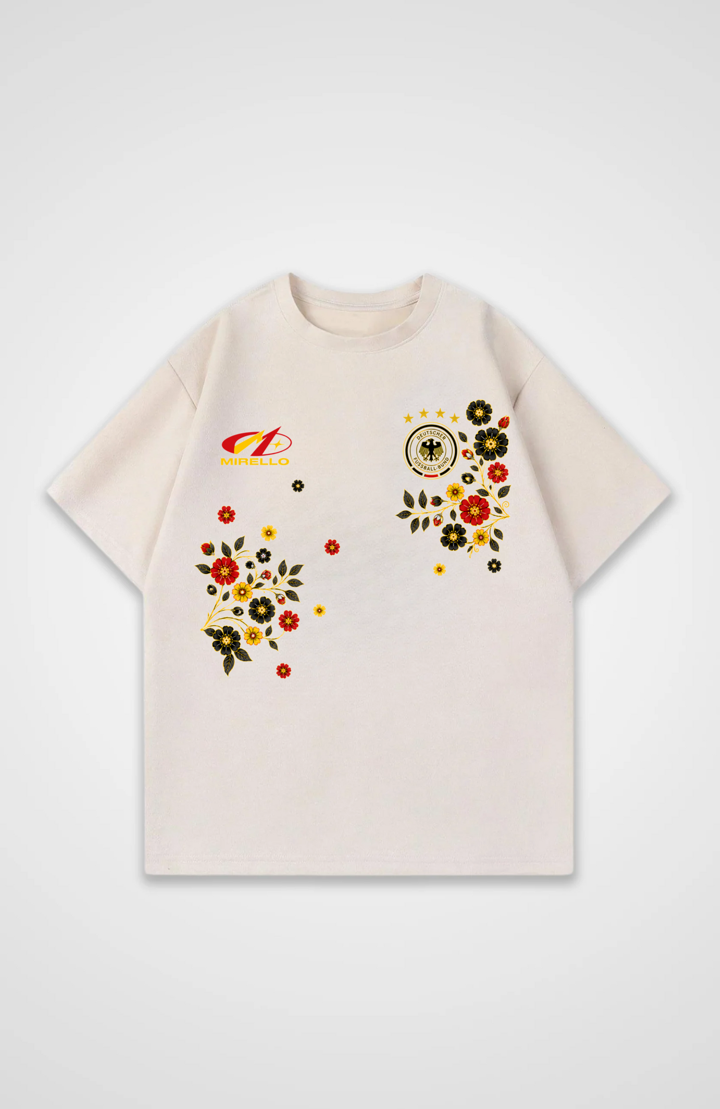 Deutschland Oversized Shirt - Beige Front (Designed)