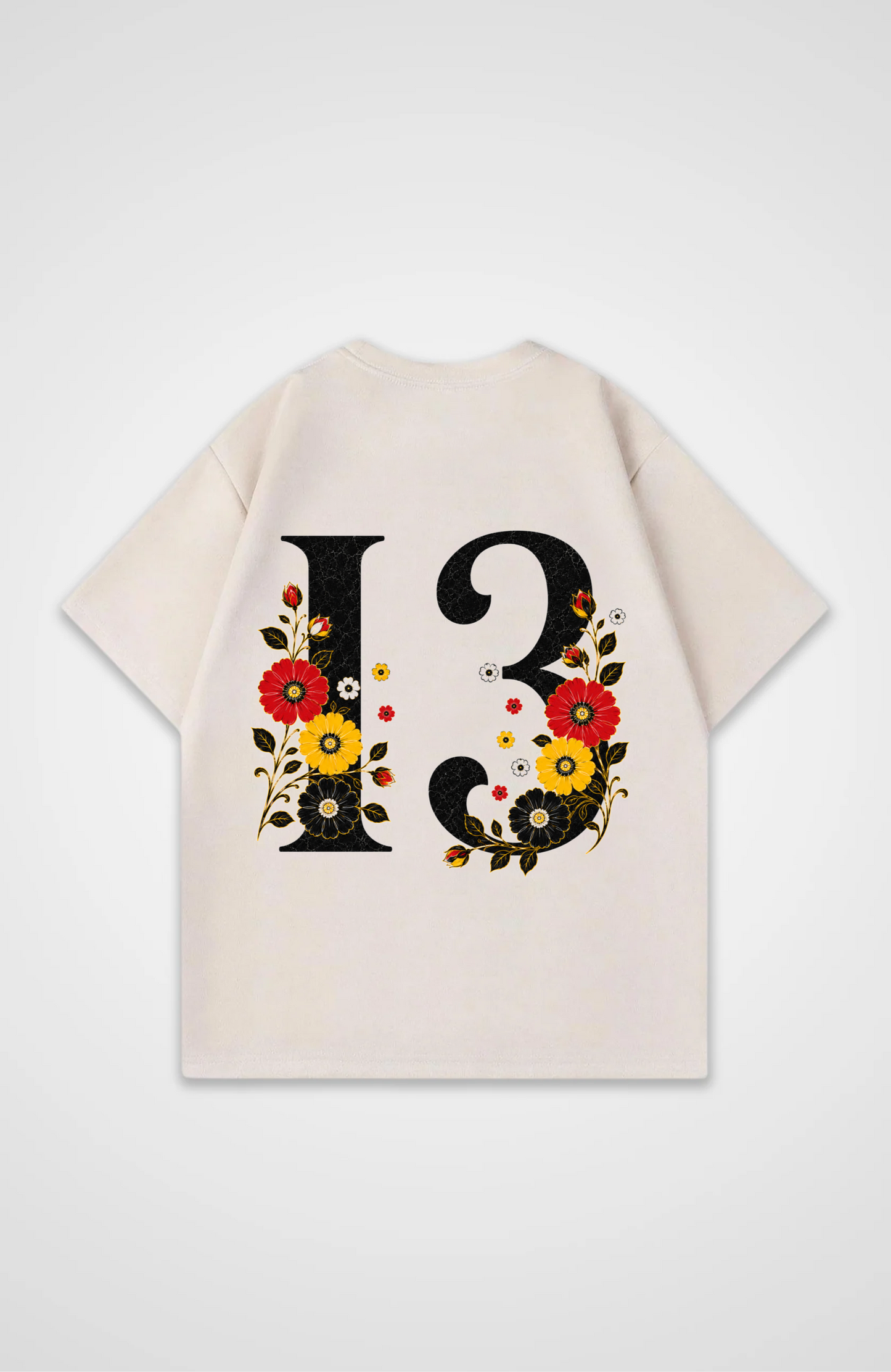 Germany V2 Jersey Oversized Shirt - Beige Back (Designed)