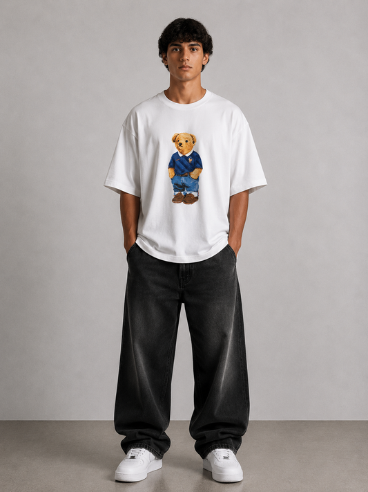 Frankreich Bär Oversized Shirt