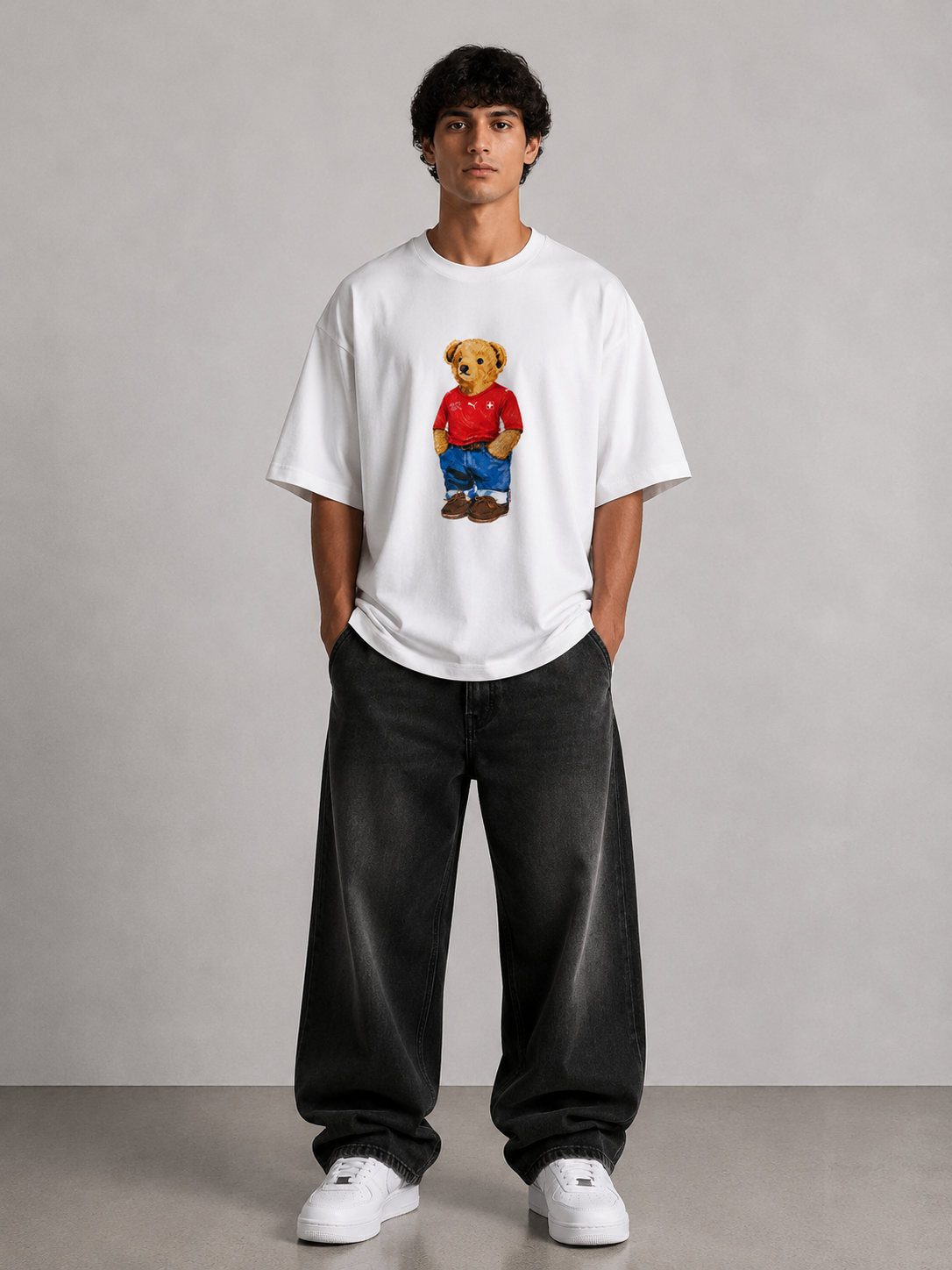 Schweiz Bär Oversized Shirt