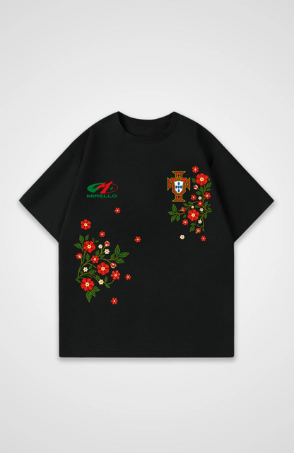 Portugal Oversized Shirt - Black Front (Designed)
