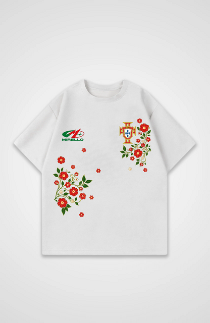 Portugal Oversized Shirt - White Front (Designed)