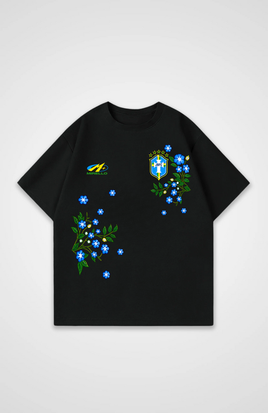 Brazil Oversized Shirt - Black Front (Designed)