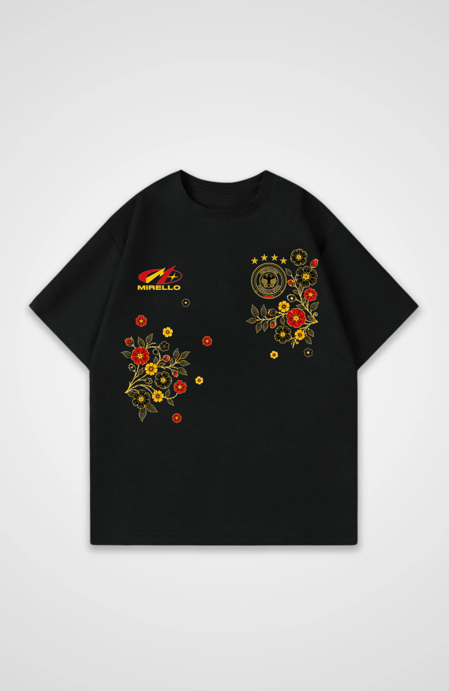 Deutschland Oversized Shirt - Black Front (Designed)