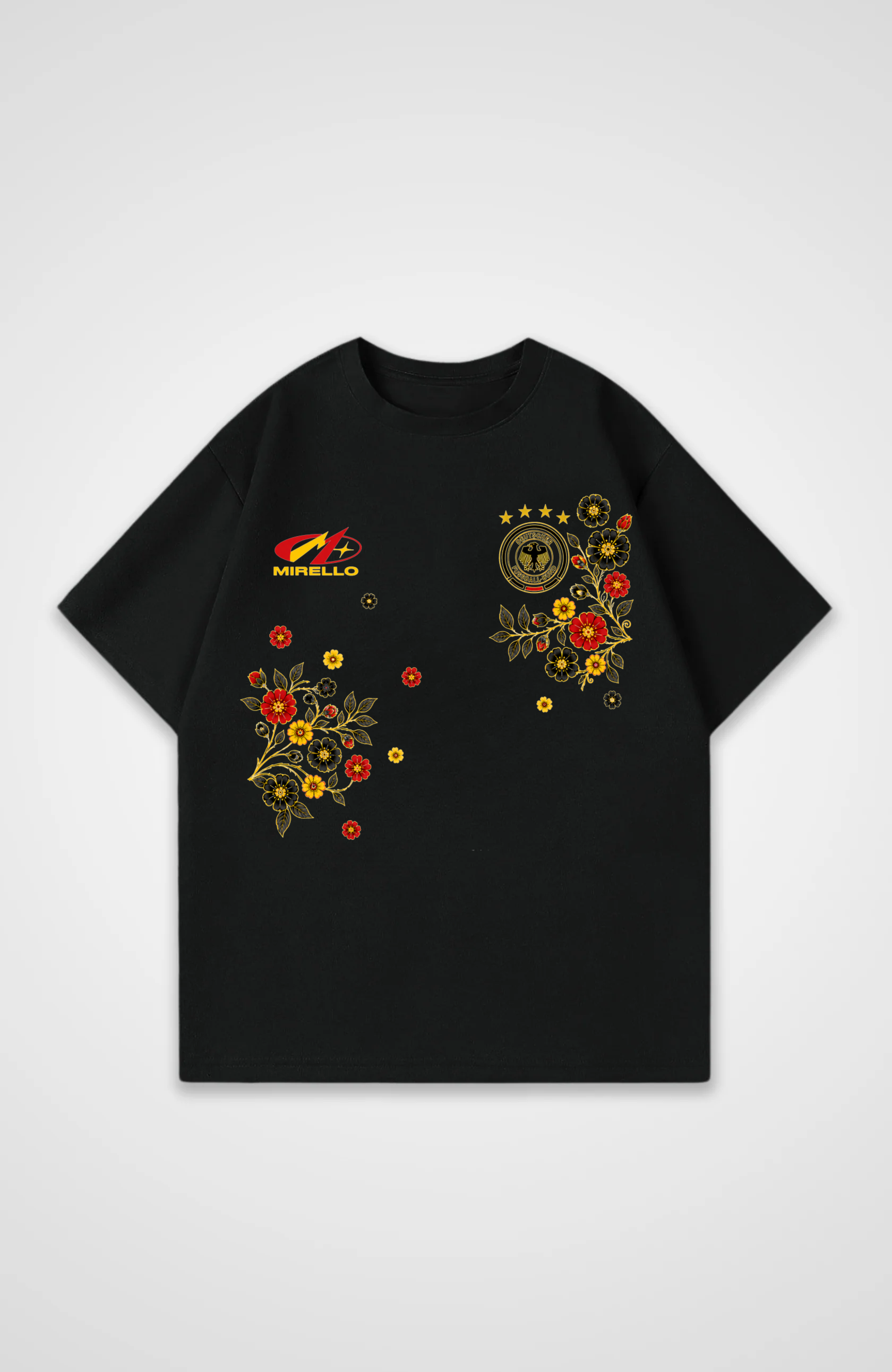 Deutschland Oversized Shirt - Black Front (Designed)
