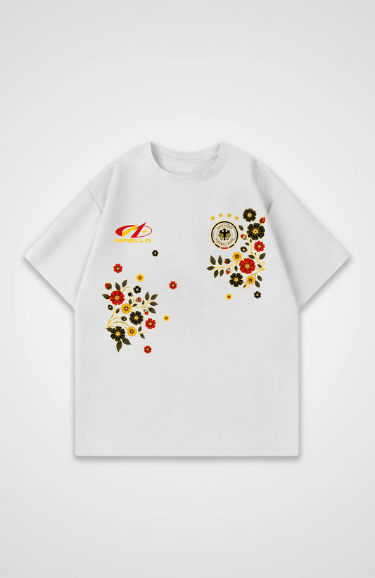 Deutschland Oversized Shirt - White Front (Designed)