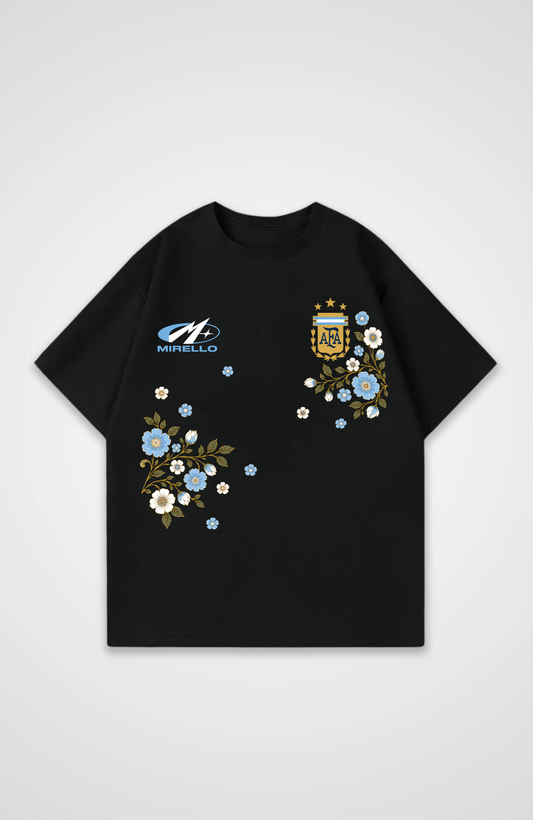 Argentinien Oversized Shirt - Black Front (Designed)