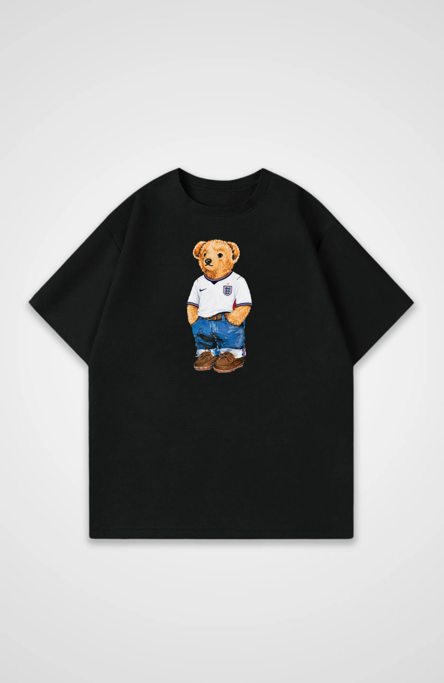England Oversized Shirt - Black Front (Designed)