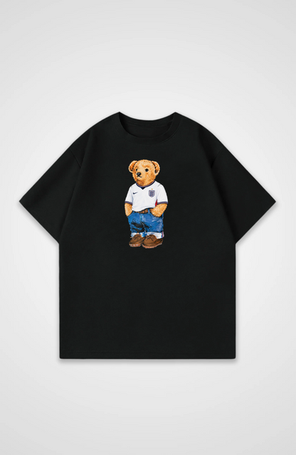 England Oversized Shirt - Black Front (Designed)