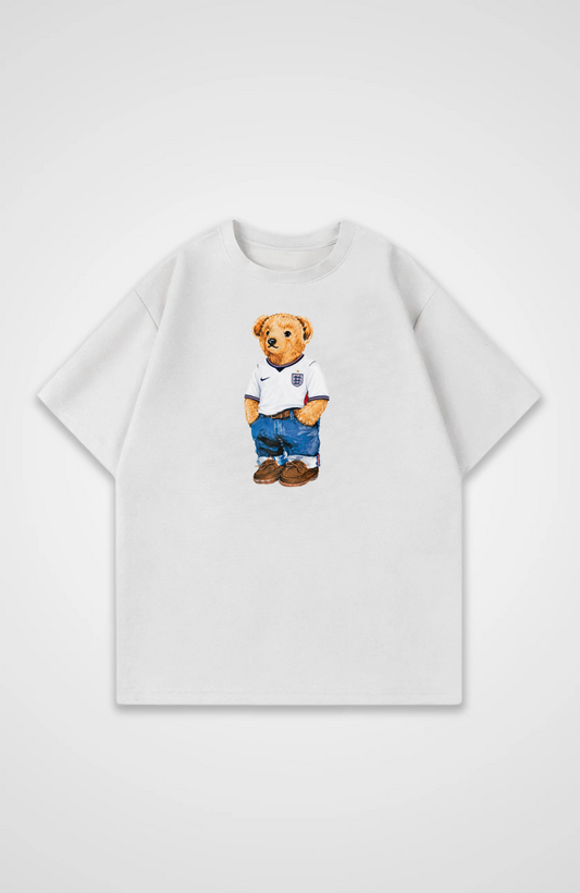 England Oversized Shirt - White Front (Designed)