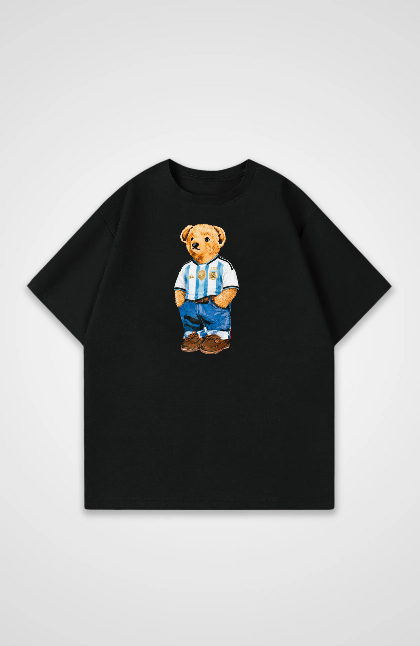 Argentinien Oversized Shirt - Black Front (Designed)