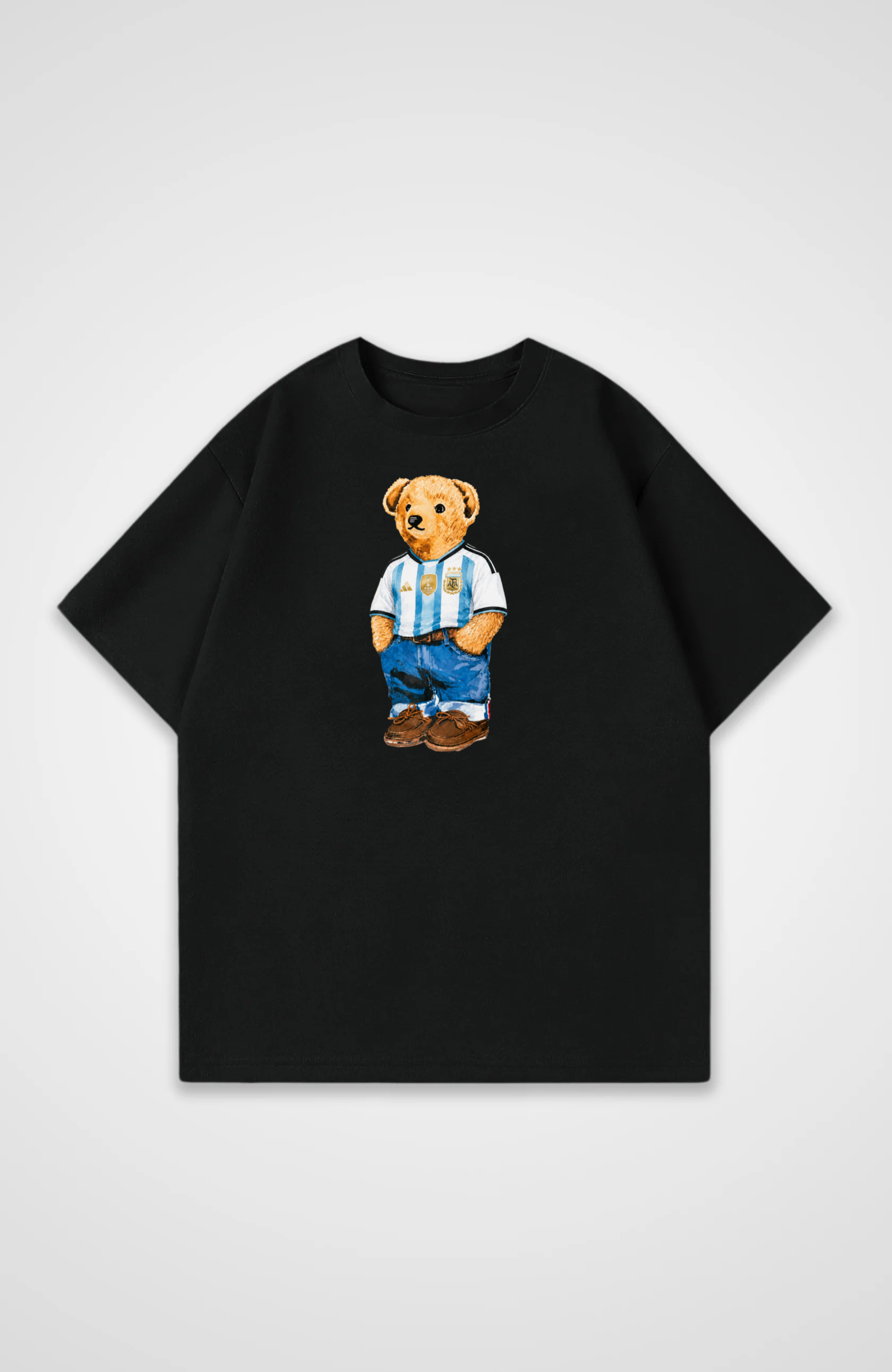 Argentinien Oversized Shirt - Black Front (Designed)