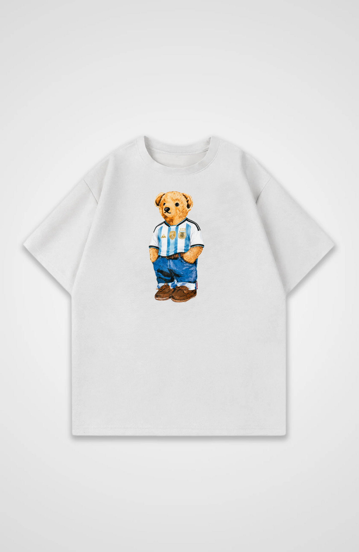 Argentinien Oversized Shirt - White Front (Designed)