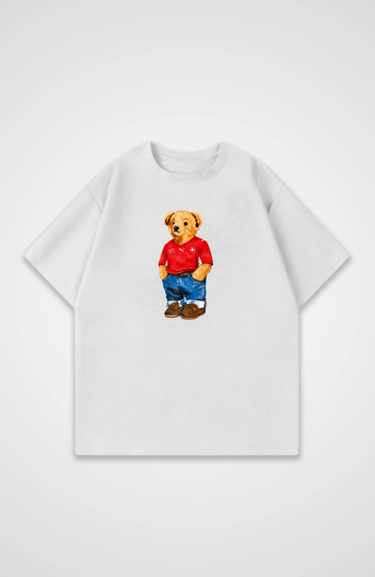 Schweiz Oversized Shirt - White Front (Designed)