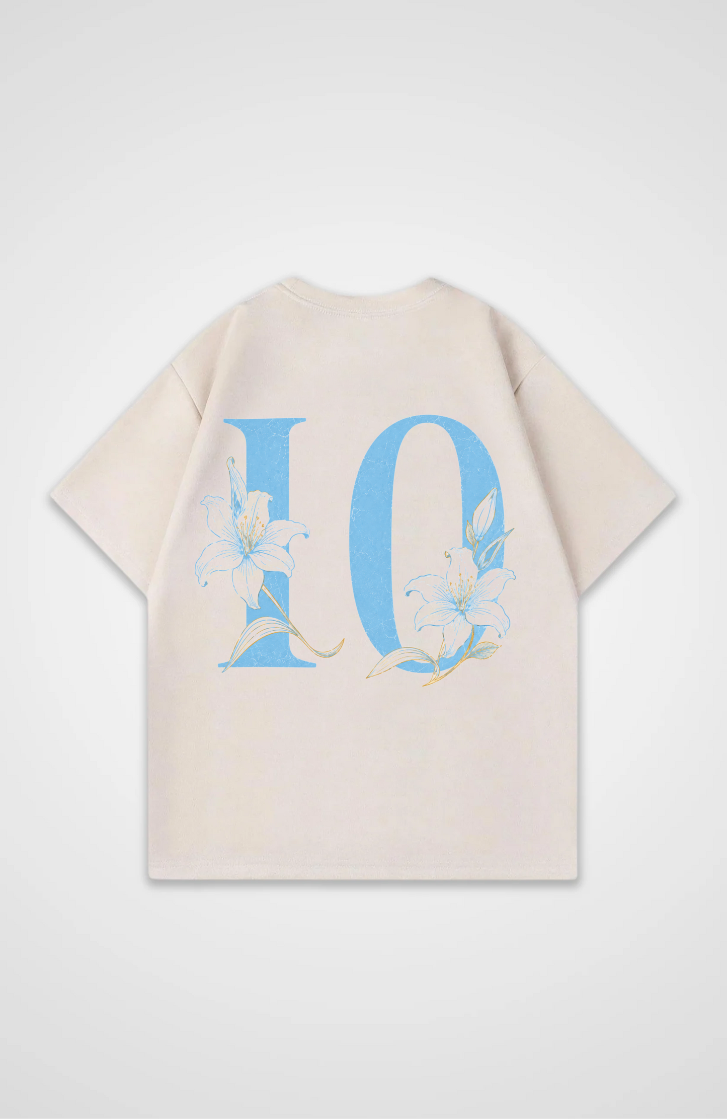 Argentinia V2 Jersey Oversized Shirt - Beige Back (Designed)