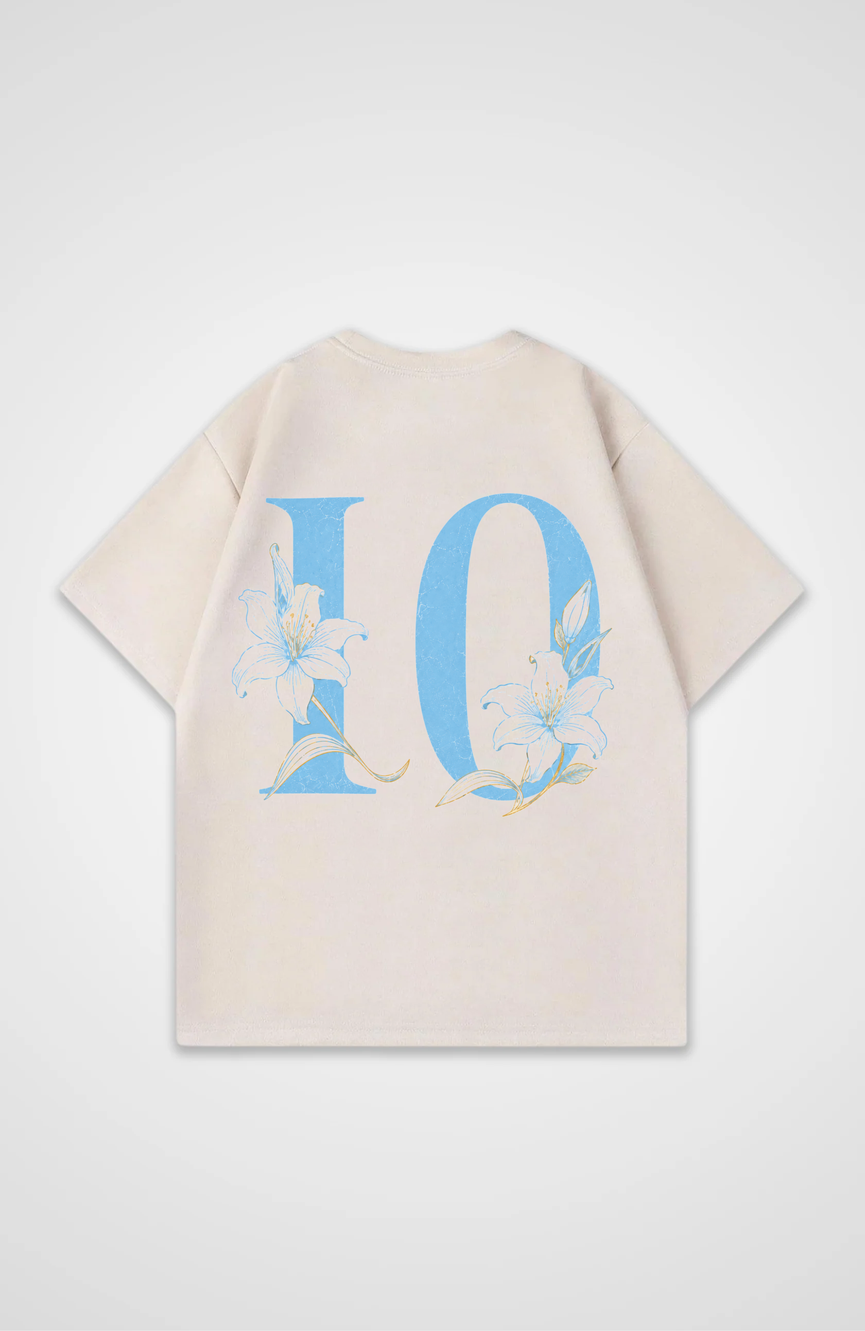 Argentinia V2 Jersey Oversized Shirt - Beige Back (Designed)
