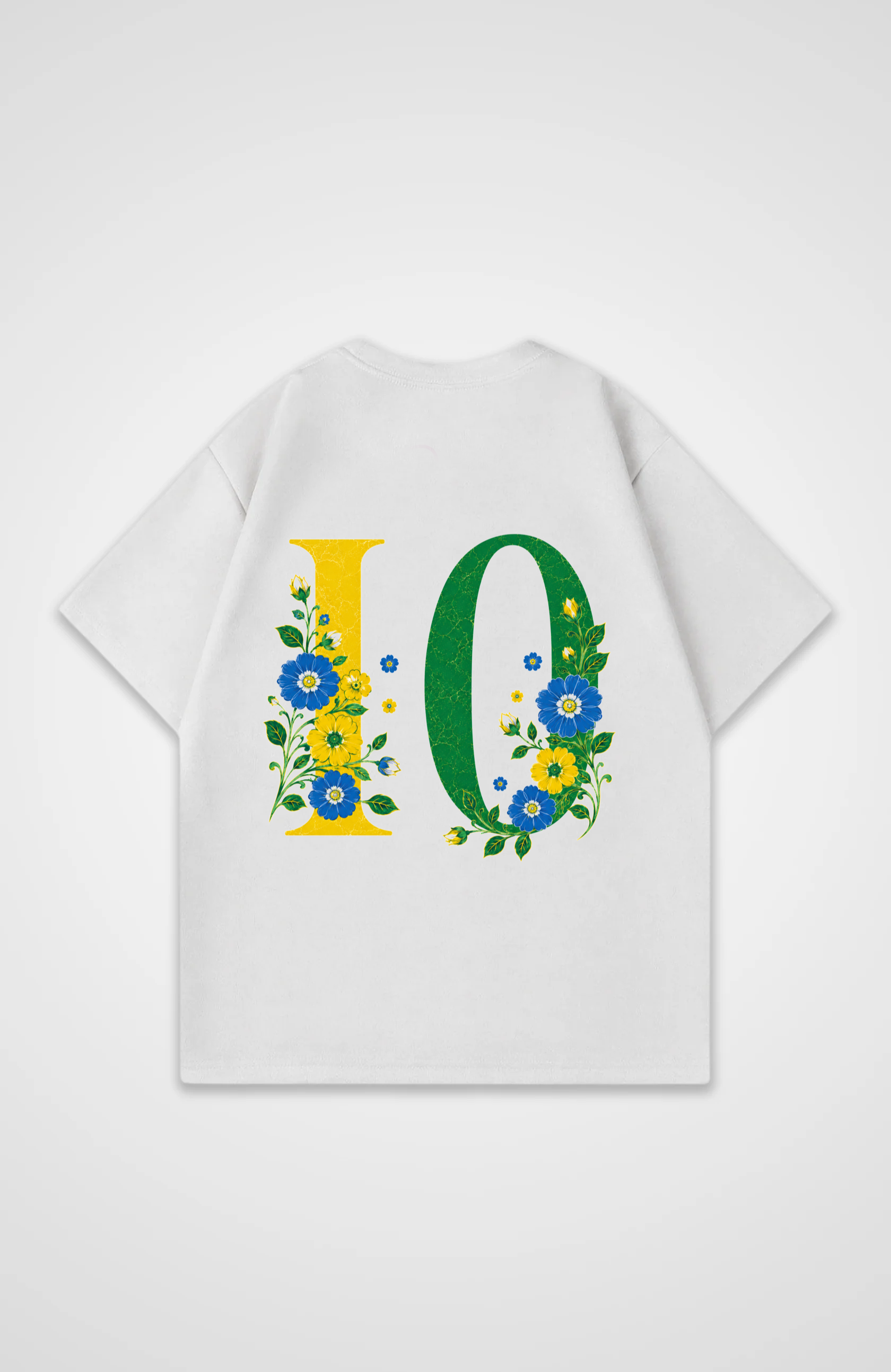 Brazil V2 Jersey Oversized Shirt - White Back (Designed)