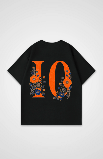 Netherlands V2 Jersey Oversized Shirt - Black Back (Designed)