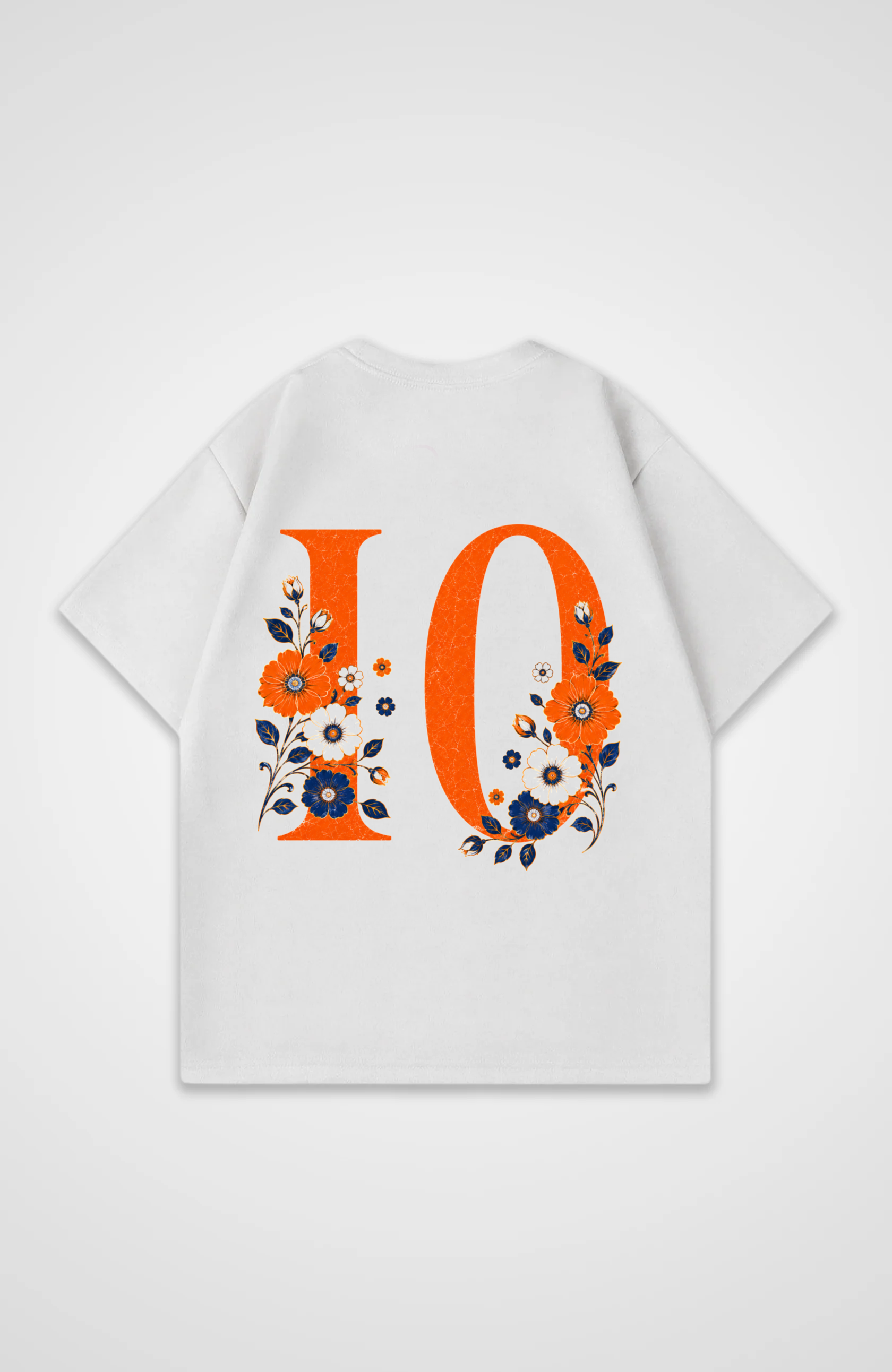 Netherlands V2 Jersey Oversized Shirt - White Back (Designed)